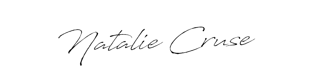 You should practise on your own different ways (Antro_Vectra) to write your name (Natalie Cruse) in signature. don't let someone else do it for you. Natalie Cruse signature style 6 images and pictures png