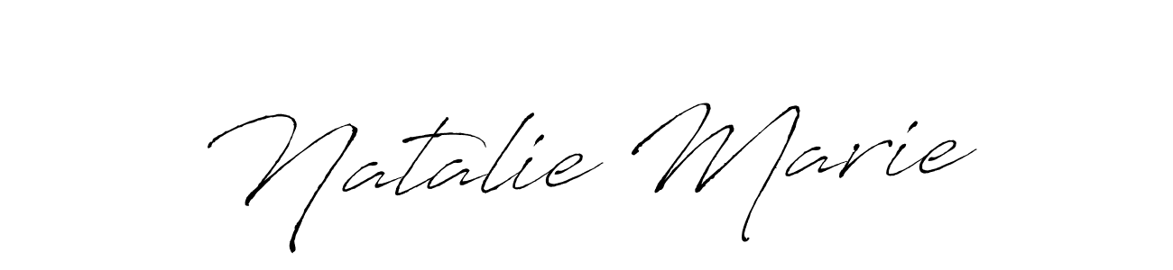 How to make Natalie Marie name signature. Use Antro_Vectra style for creating short signs online. This is the latest handwritten sign. Natalie Marie signature style 6 images and pictures png