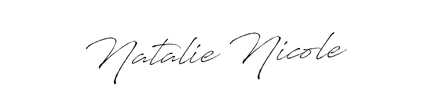 You should practise on your own different ways (Antro_Vectra) to write your name (Natalie Nicole) in signature. don't let someone else do it for you. Natalie Nicole signature style 6 images and pictures png