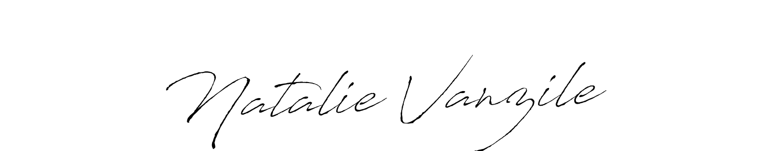 Similarly Antro_Vectra is the best handwritten signature design. Signature creator online .You can use it as an online autograph creator for name Natalie Vanzile. Natalie Vanzile signature style 6 images and pictures png