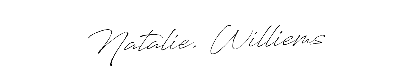 Natalie. Williems stylish signature style. Best Handwritten Sign (Antro_Vectra) for my name. Handwritten Signature Collection Ideas for my name Natalie. Williems. Natalie. Williems signature style 6 images and pictures png