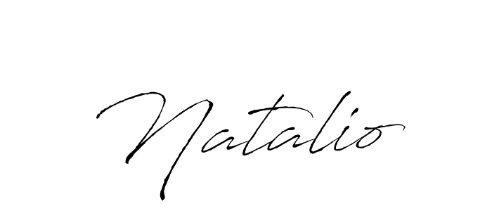 Design your own signature with our free online signature maker. With this signature software, you can create a handwritten (Antro_Vectra) signature for name Natalio. Natalio signature style 6 images and pictures png