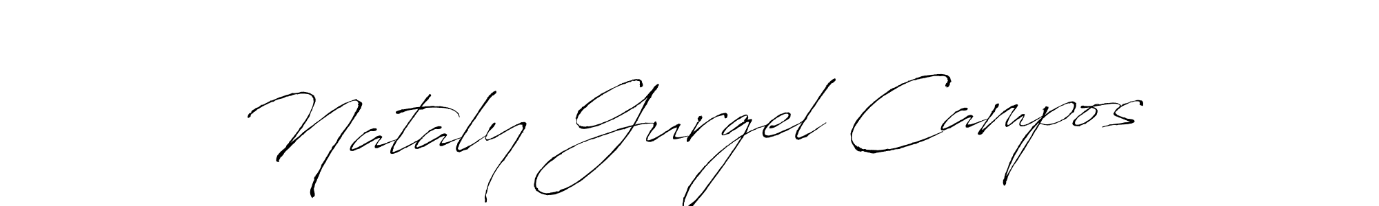 Make a beautiful signature design for name Nataly Gurgel Campos. With this signature (Antro_Vectra) style, you can create a handwritten signature for free. Nataly Gurgel Campos signature style 6 images and pictures png