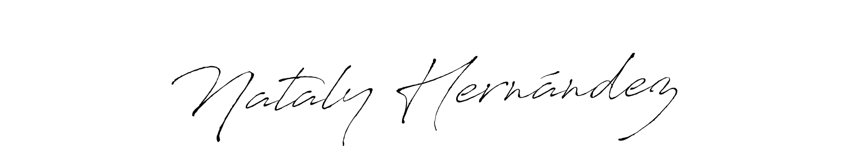 Make a beautiful signature design for name Nataly Hernández. With this signature (Antro_Vectra) style, you can create a handwritten signature for free. Nataly Hernández signature style 6 images and pictures png