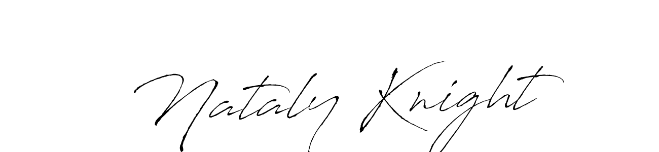 You should practise on your own different ways (Antro_Vectra) to write your name (Nataly Knight) in signature. don't let someone else do it for you. Nataly Knight signature style 6 images and pictures png