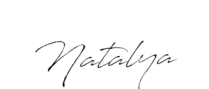 Design your own signature with our free online signature maker. With this signature software, you can create a handwritten (Antro_Vectra) signature for name Natalya. Natalya signature style 6 images and pictures png