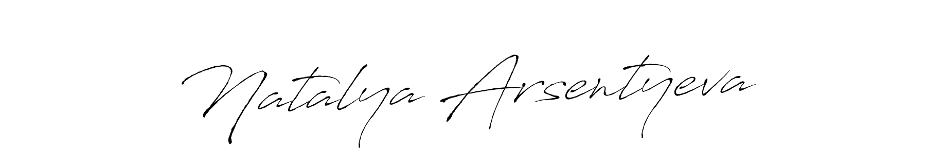 The best way (Antro_Vectra) to make a short signature is to pick only two or three words in your name. The name Natalya Arsentyeva include a total of six letters. For converting this name. Natalya Arsentyeva signature style 6 images and pictures png