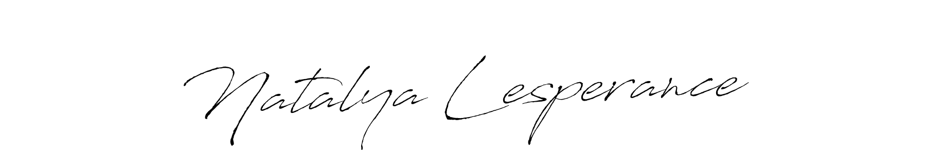 The best way (Antro_Vectra) to make a short signature is to pick only two or three words in your name. The name Natalya Lesperance include a total of six letters. For converting this name. Natalya Lesperance signature style 6 images and pictures png