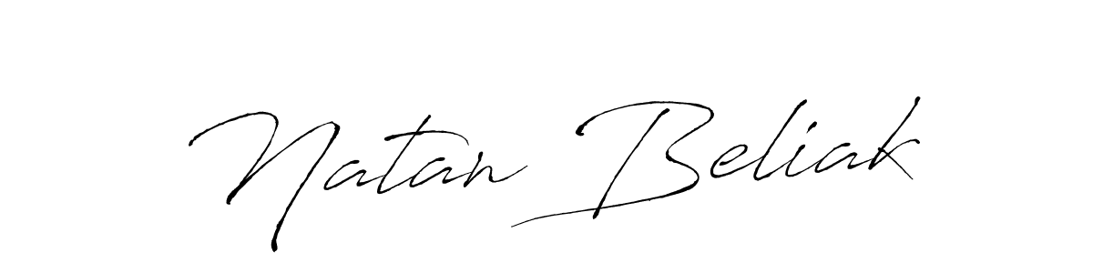 Design your own signature with our free online signature maker. With this signature software, you can create a handwritten (Antro_Vectra) signature for name Natan Beliak. Natan Beliak signature style 6 images and pictures png