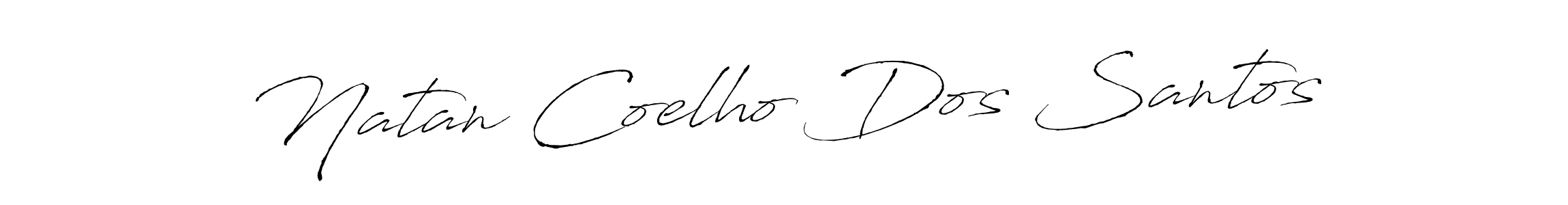 Create a beautiful signature design for name Natan Coelho Dos Santos. With this signature (Antro_Vectra) fonts, you can make a handwritten signature for free. Natan Coelho Dos Santos signature style 6 images and pictures png