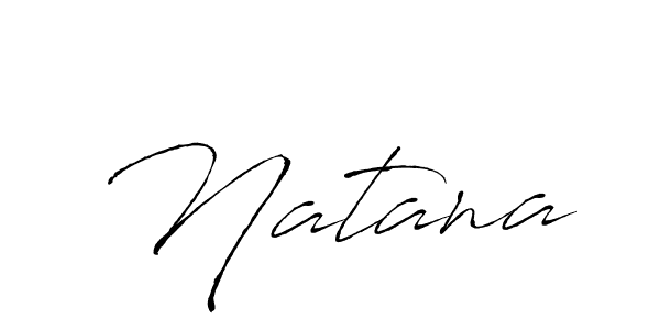 Natana stylish signature style. Best Handwritten Sign (Antro_Vectra) for my name. Handwritten Signature Collection Ideas for my name Natana. Natana signature style 6 images and pictures png