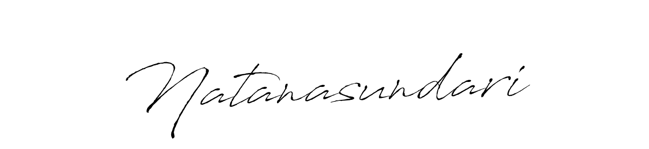 You should practise on your own different ways (Antro_Vectra) to write your name (Natanasundari) in signature. don't let someone else do it for you. Natanasundari signature style 6 images and pictures png