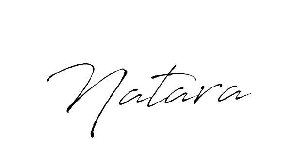 Design your own signature with our free online signature maker. With this signature software, you can create a handwritten (Antro_Vectra) signature for name Natara. Natara signature style 6 images and pictures png