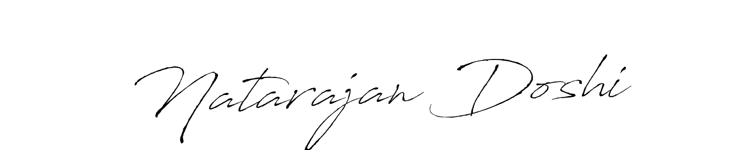 The best way (Antro_Vectra) to make a short signature is to pick only two or three words in your name. The name Natarajan Doshi include a total of six letters. For converting this name. Natarajan Doshi signature style 6 images and pictures png