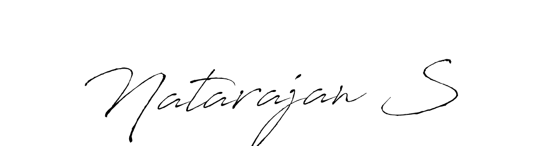 Also You can easily find your signature by using the search form. We will create Natarajan S name handwritten signature images for you free of cost using Antro_Vectra sign style. Natarajan S signature style 6 images and pictures png