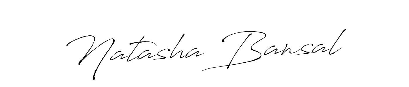 Design your own signature with our free online signature maker. With this signature software, you can create a handwritten (Antro_Vectra) signature for name Natasha Bansal. Natasha Bansal signature style 6 images and pictures png