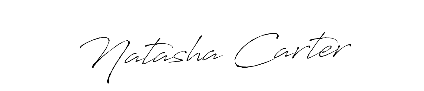 Design your own signature with our free online signature maker. With this signature software, you can create a handwritten (Antro_Vectra) signature for name Natasha Carter. Natasha Carter signature style 6 images and pictures png