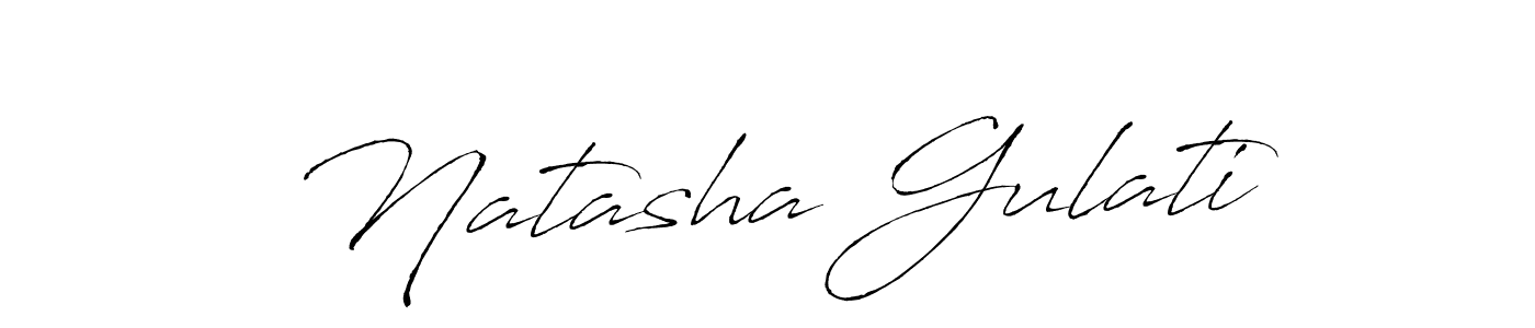 Natasha Gulati stylish signature style. Best Handwritten Sign (Antro_Vectra) for my name. Handwritten Signature Collection Ideas for my name Natasha Gulati. Natasha Gulati signature style 6 images and pictures png