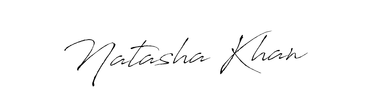 Design your own signature with our free online signature maker. With this signature software, you can create a handwritten (Antro_Vectra) signature for name Natasha Khan. Natasha Khan signature style 6 images and pictures png