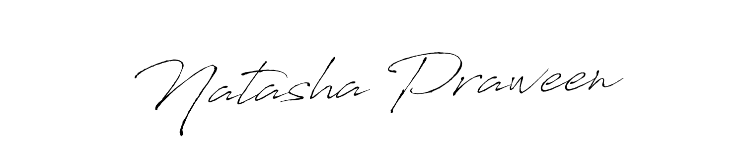 Make a beautiful signature design for name Natasha Praween. With this signature (Antro_Vectra) style, you can create a handwritten signature for free. Natasha Praween signature style 6 images and pictures png