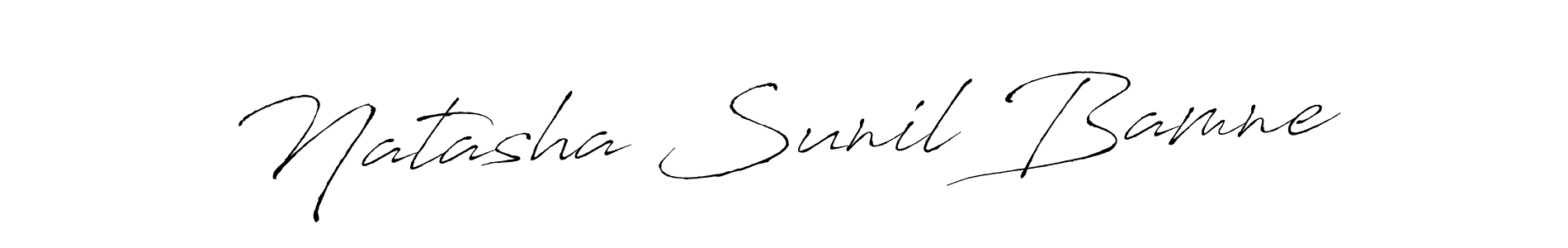 Natasha Sunil Bamne stylish signature style. Best Handwritten Sign (Antro_Vectra) for my name. Handwritten Signature Collection Ideas for my name Natasha Sunil Bamne. Natasha Sunil Bamne signature style 6 images and pictures png