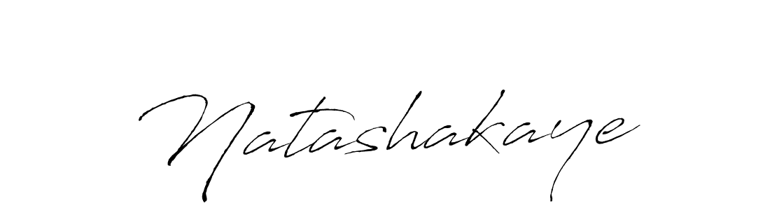 Design your own signature with our free online signature maker. With this signature software, you can create a handwritten (Antro_Vectra) signature for name Natashakaye. Natashakaye signature style 6 images and pictures png