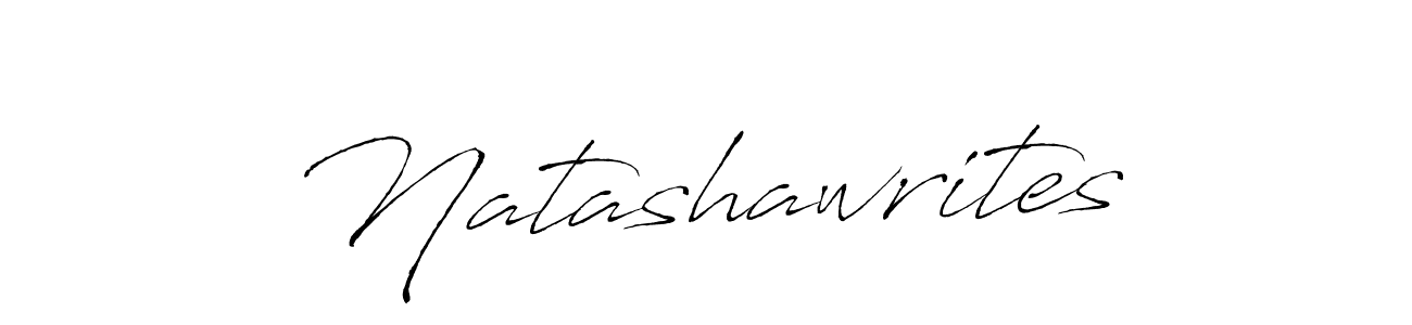 Design your own signature with our free online signature maker. With this signature software, you can create a handwritten (Antro_Vectra) signature for name Natashawrites. Natashawrites signature style 6 images and pictures png