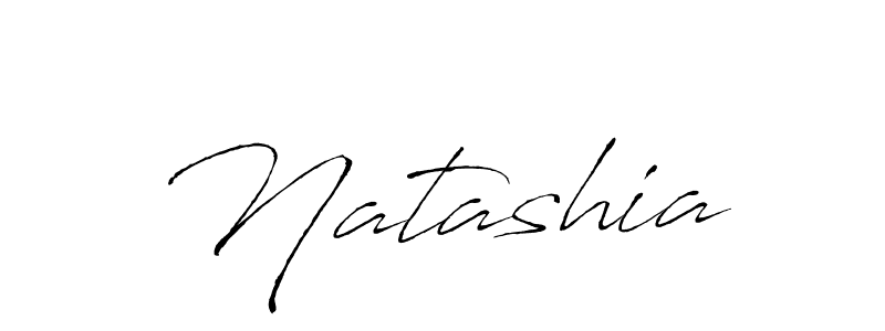 Make a beautiful signature design for name Natashia. With this signature (Antro_Vectra) style, you can create a handwritten signature for free. Natashia signature style 6 images and pictures png