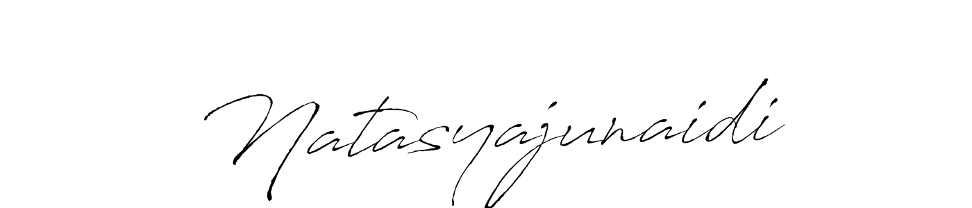 Design your own signature with our free online signature maker. With this signature software, you can create a handwritten (Antro_Vectra) signature for name Natasyajunaidi. Natasyajunaidi signature style 6 images and pictures png