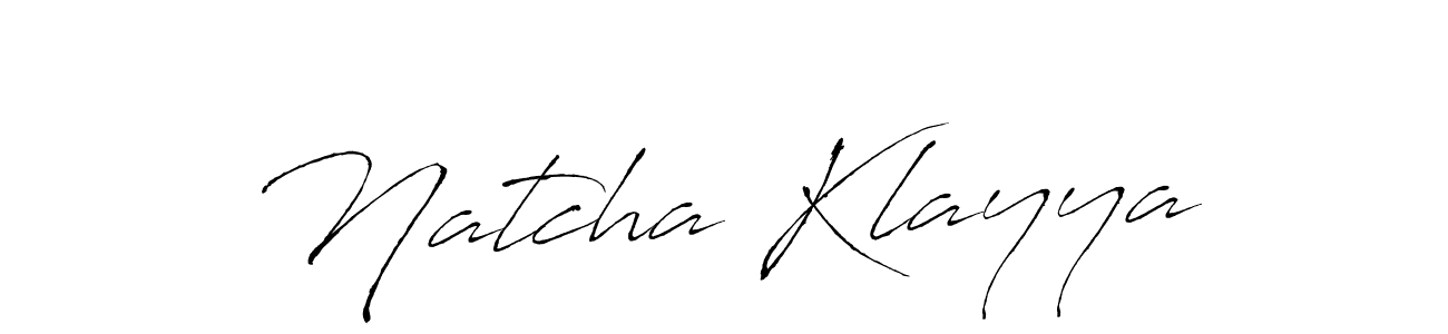 How to make Natcha Klayya signature? Antro_Vectra is a professional autograph style. Create handwritten signature for Natcha Klayya name. Natcha Klayya signature style 6 images and pictures png