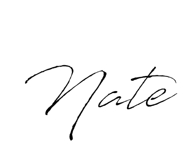 How to make Nate name signature. Use Antro_Vectra style for creating short signs online. This is the latest handwritten sign. Nate signature style 6 images and pictures png