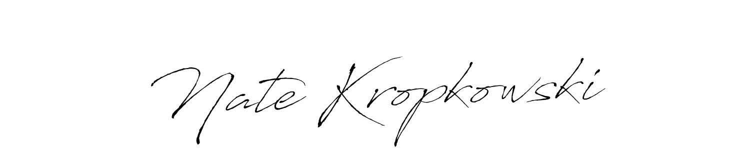 Use a signature maker to create a handwritten signature online. With this signature software, you can design (Antro_Vectra) your own signature for name Nate Kropkowski. Nate Kropkowski signature style 6 images and pictures png