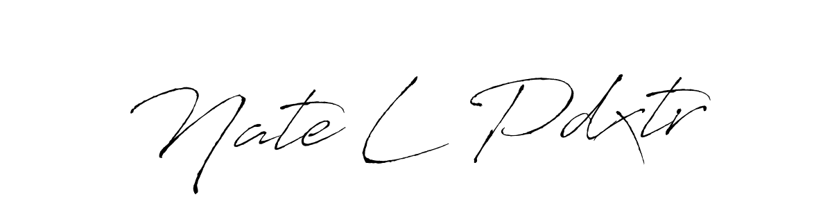 Use a signature maker to create a handwritten signature online. With this signature software, you can design (Antro_Vectra) your own signature for name Nate L Pdxtr. Nate L Pdxtr signature style 6 images and pictures png