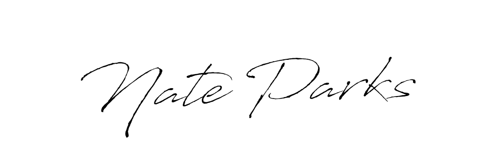 Design your own signature with our free online signature maker. With this signature software, you can create a handwritten (Antro_Vectra) signature for name Nate Parks. Nate Parks signature style 6 images and pictures png