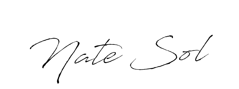 How to make Nate Sol signature? Antro_Vectra is a professional autograph style. Create handwritten signature for Nate Sol name. Nate Sol signature style 6 images and pictures png