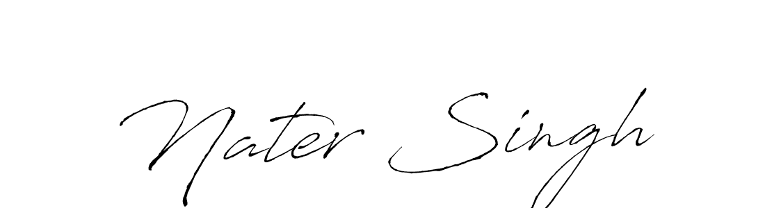 Use a signature maker to create a handwritten signature online. With this signature software, you can design (Antro_Vectra) your own signature for name Nater Singh. Nater Singh signature style 6 images and pictures png