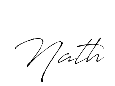 Use a signature maker to create a handwritten signature online. With this signature software, you can design (Antro_Vectra) your own signature for name Nath. Nath signature style 6 images and pictures png