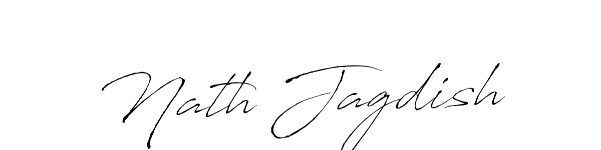 Make a beautiful signature design for name Nath Jagdish. With this signature (Antro_Vectra) style, you can create a handwritten signature for free. Nath Jagdish signature style 6 images and pictures png