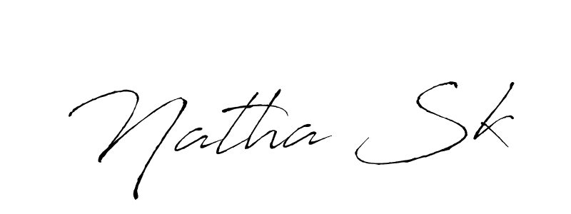 Natha Sk stylish signature style. Best Handwritten Sign (Antro_Vectra) for my name. Handwritten Signature Collection Ideas for my name Natha Sk. Natha Sk signature style 6 images and pictures png