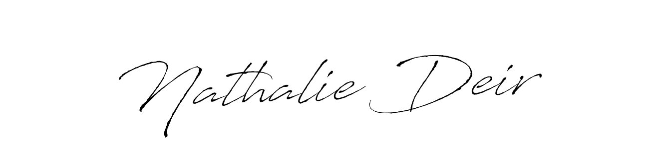 Use a signature maker to create a handwritten signature online. With this signature software, you can design (Antro_Vectra) your own signature for name Nathalie Deir. Nathalie Deir signature style 6 images and pictures png
