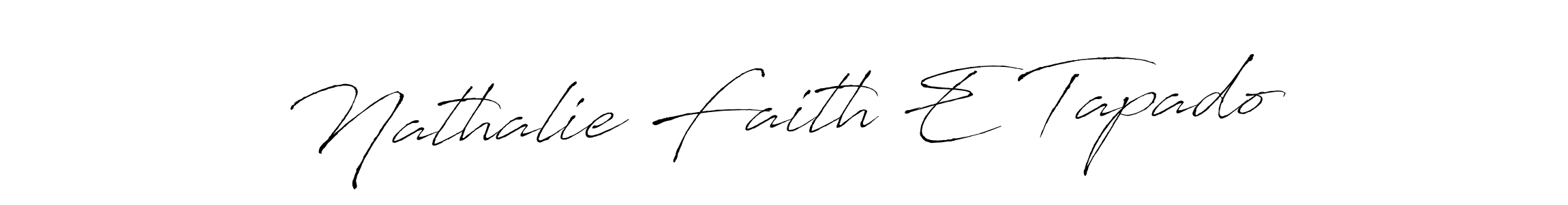 Design your own signature with our free online signature maker. With this signature software, you can create a handwritten (Antro_Vectra) signature for name Nathalie Faith E Tapado. Nathalie Faith E Tapado signature style 6 images and pictures png