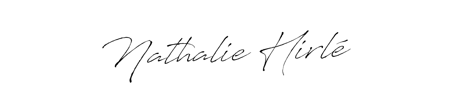 Nathalie Hirlé stylish signature style. Best Handwritten Sign (Antro_Vectra) for my name. Handwritten Signature Collection Ideas for my name Nathalie Hirlé. Nathalie Hirlé signature style 6 images and pictures png