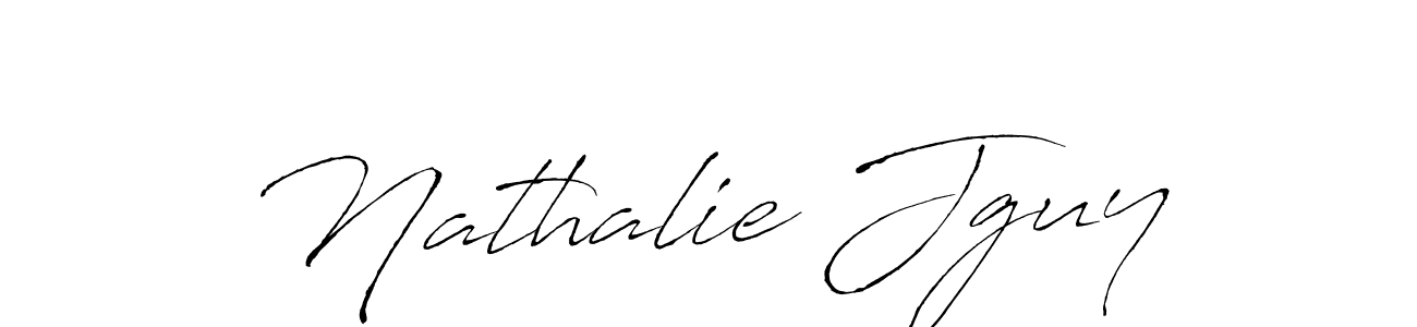 Create a beautiful signature design for name Nathalie Jguy. With this signature (Antro_Vectra) fonts, you can make a handwritten signature for free. Nathalie Jguy signature style 6 images and pictures png