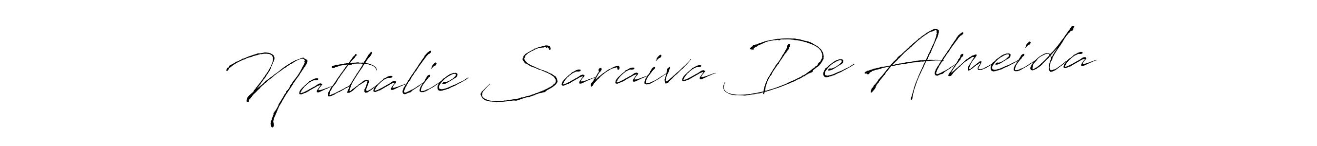 The best way (Antro_Vectra) to make a short signature is to pick only two or three words in your name. The name Nathalie Saraiva De Almeida include a total of six letters. For converting this name. Nathalie Saraiva De Almeida signature style 6 images and pictures png