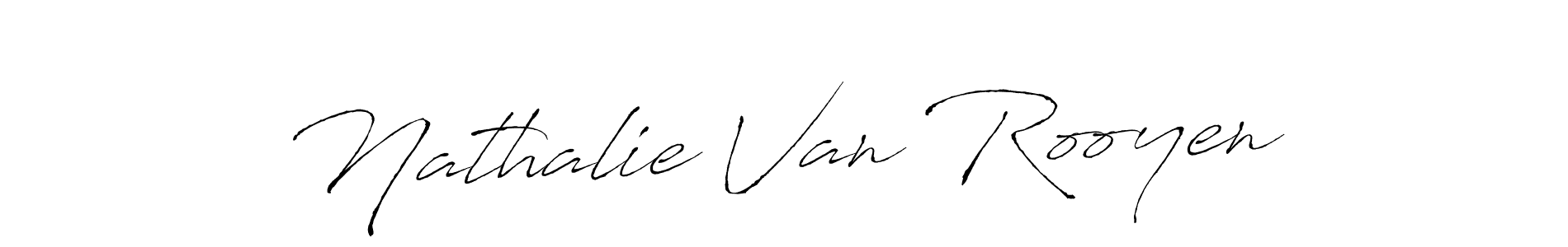 You should practise on your own different ways (Antro_Vectra) to write your name (Nathalie Van Rooyen) in signature. don't let someone else do it for you. Nathalie Van Rooyen signature style 6 images and pictures png