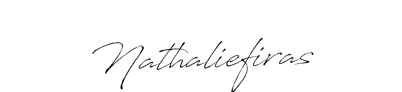 Design your own signature with our free online signature maker. With this signature software, you can create a handwritten (Antro_Vectra) signature for name Nathaliefiras. Nathaliefiras signature style 6 images and pictures png