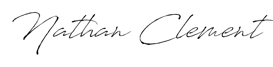 Personalize your online presence with Nathan Clement signature rendered in elegant Antro_Vectra font. Great for website footers and blogs. Nathan Clement signature style 6 images and pictures png