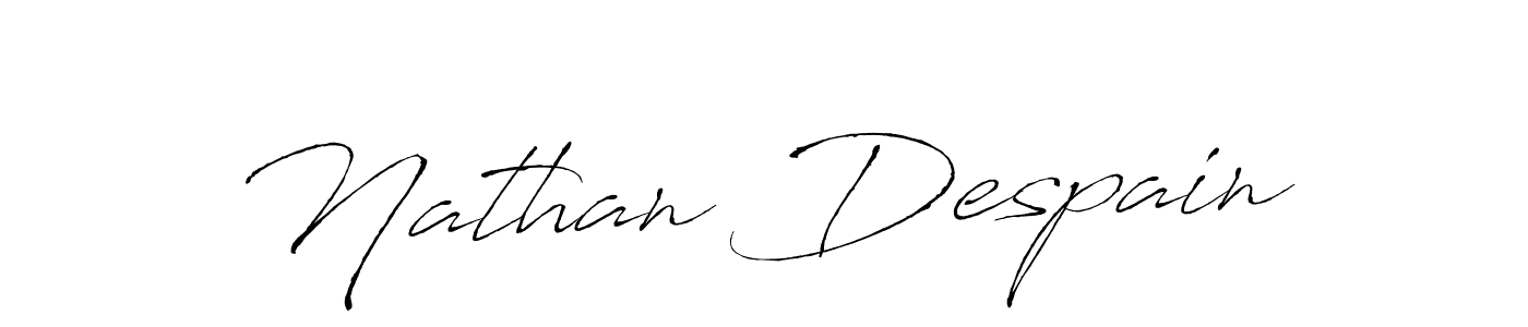 How to make Nathan Despain signature? Antro_Vectra is a professional autograph style. Create handwritten signature for Nathan Despain name. Nathan Despain signature style 6 images and pictures png