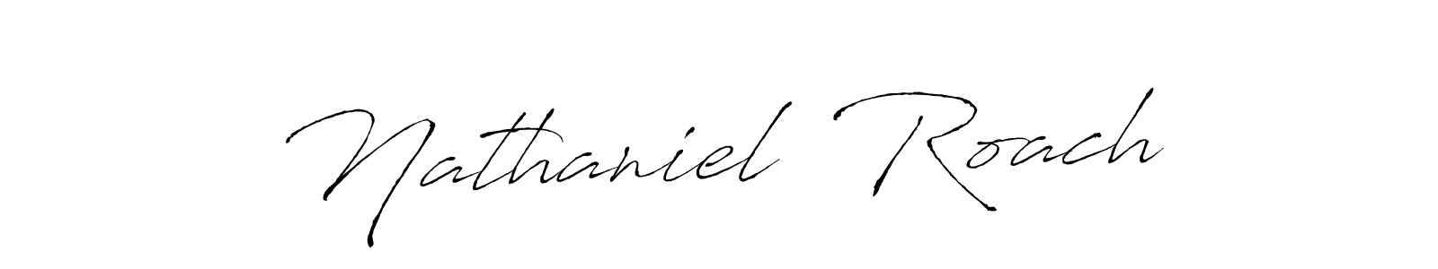 Similarly Antro_Vectra is the best handwritten signature design. Signature creator online .You can use it as an online autograph creator for name Nathaniel  Roach. Nathaniel  Roach signature style 6 images and pictures png