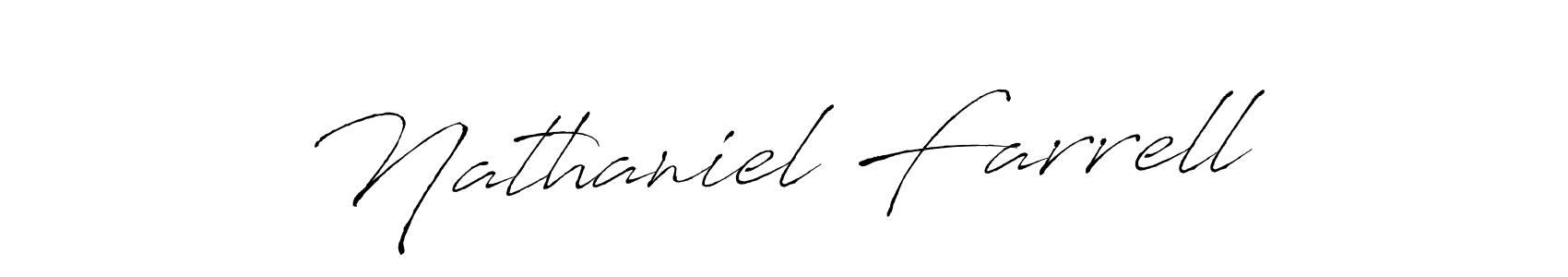 Create a beautiful signature design for name Nathaniel Farrell. With this signature (Antro_Vectra) fonts, you can make a handwritten signature for free. Nathaniel Farrell signature style 6 images and pictures png